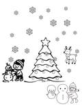 Christmas coloring pages / digital products